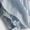 0-18 μηνών | Ριγέ φόρεμα για νεογέννητα από seersucker