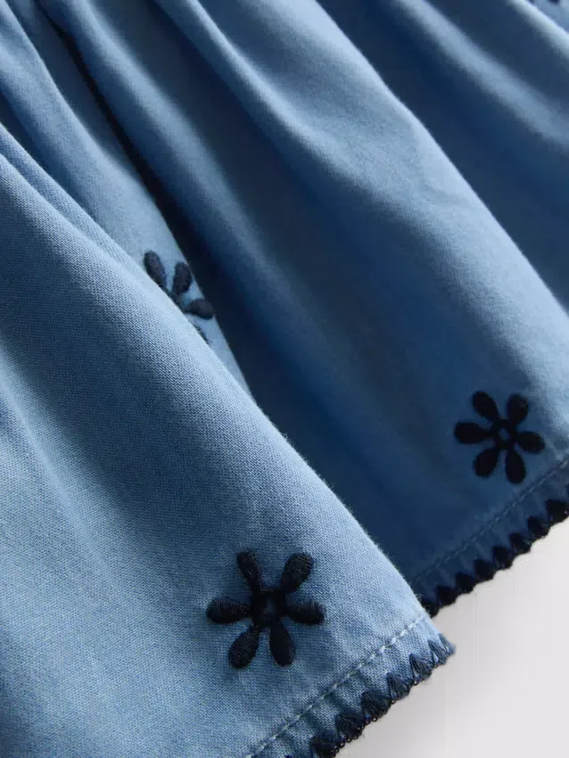 1,5-9 ετών | Σετ μπλούζας και σορτς από chambray