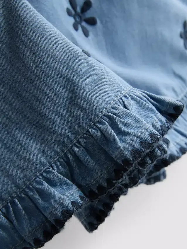 1,5-9 ετών | Σετ μπλούζας και σορτς από chambray