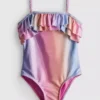 1-9 ετών | Μαγιό με βολάν και γκλίτερ Ombra