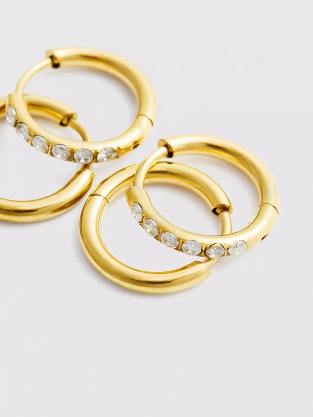 2pk αδιάβροχα σκουλαρίκια Diamanta