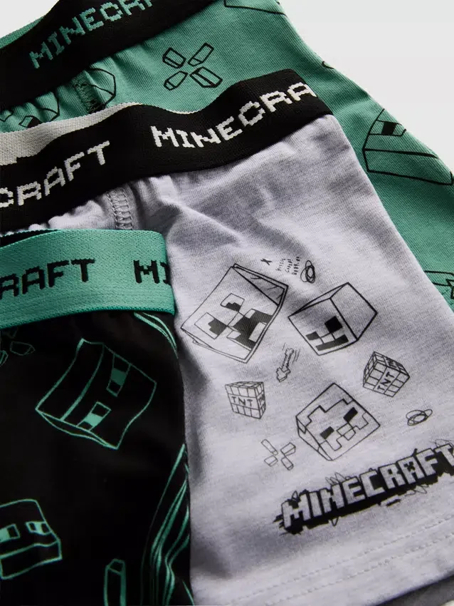 3-15 ετών | Σετ 3 σορτς Minecraft