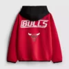 7-15 ετών | Φούτερ με κουκούλα και φερμουάρ NBA Chicago Bulls