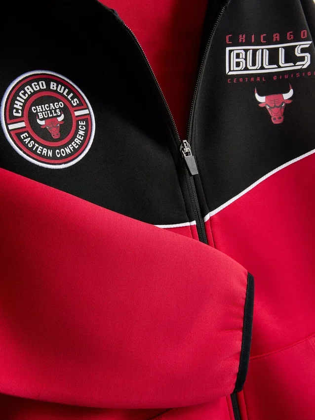 7-15 ετών | Φούτερ με κουκούλα και φερμουάρ NBA Chicago Bulls