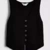 7-15 ετών | Πλεκτό αμάνικο με V-neck