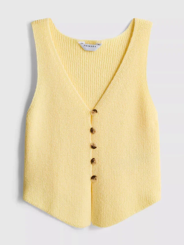 7-15 ετών | Πλεκτό αμάνικο με V-neck