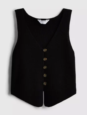 7-15 ετών | Πλεκτό αμάνικο με V-neck
