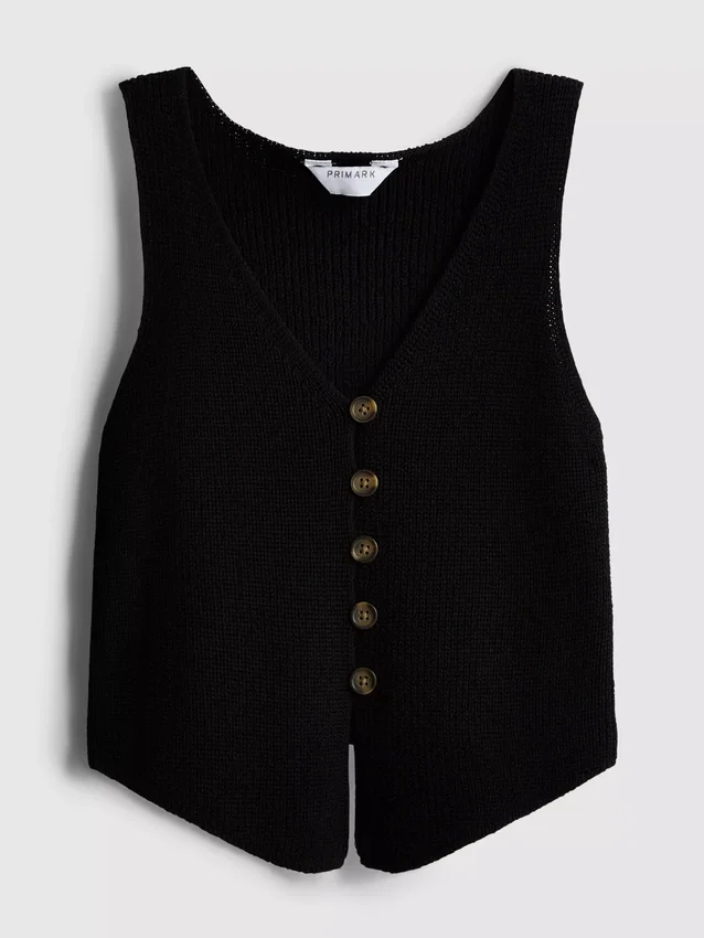 7-15 ετών | Πλεκτό αμάνικο με V-neck