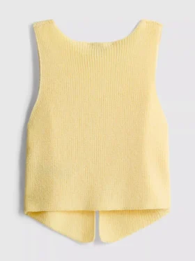 7-15 ετών | Πλεκτό αμάνικο με V-neck
