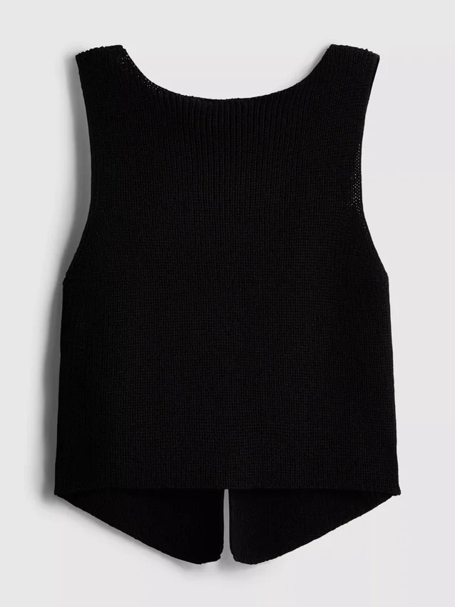 7-15 ετών | Πλεκτό αμάνικο με V-neck