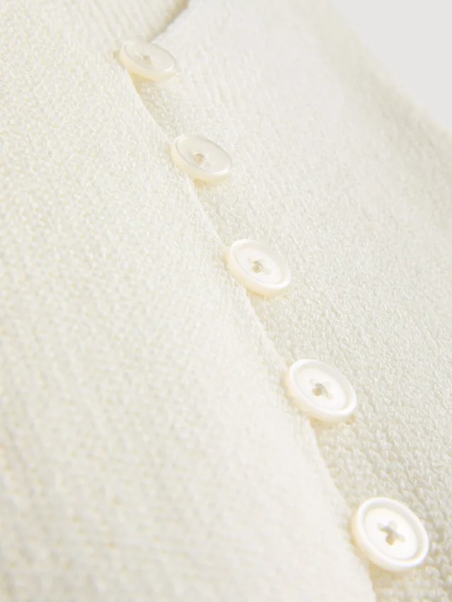 7-15 ετών | Πλεκτό αμάνικο με V-neck