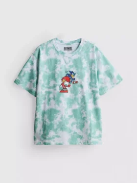 7-15 ετών | Πουκάμισο με τυπώματα «Tie-Dye» με τον Sonic the Hedgehog