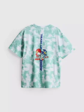 7-15 ετών | Πουκάμισο με τυπώματα «Tie-Dye» με τον Sonic the Hedgehog