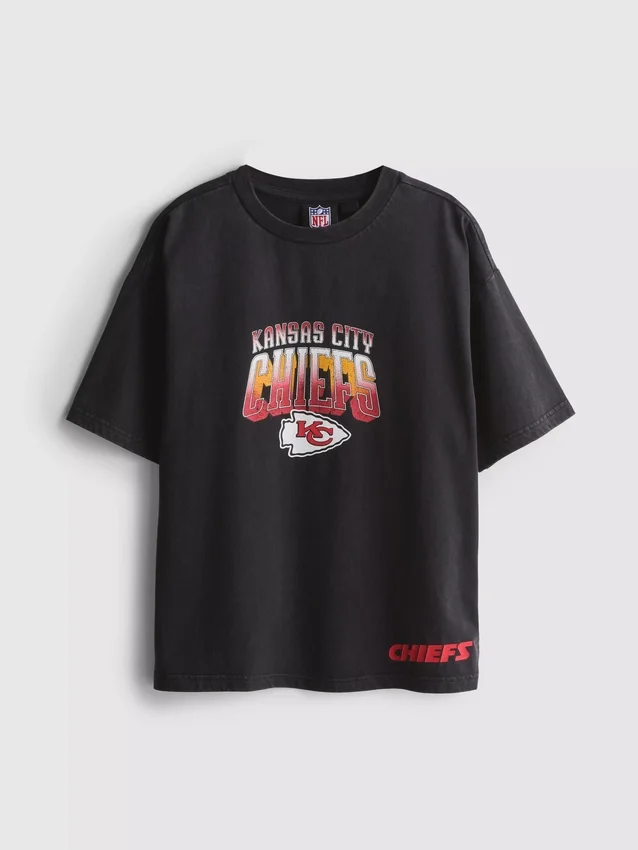 7-15 ετών | Πουκάμισο NFL Kansas City Chiefs με εφέ acid wash