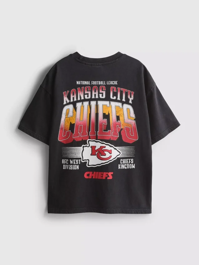 7-15 ετών | Πουκάμισο NFL Kansas City Chiefs με εφέ acid wash