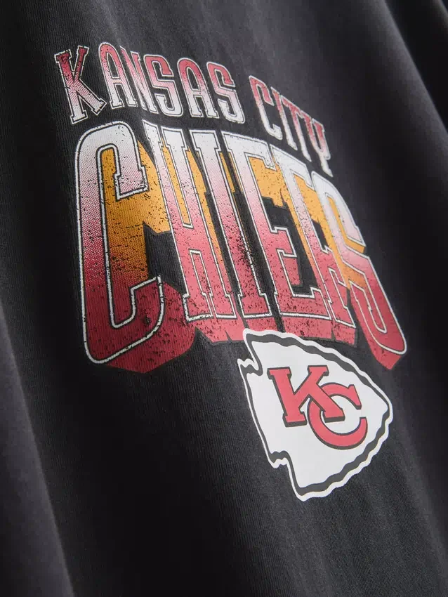 7-15 ετών | Πουκάμισο NFL Kansas City Chiefs με εφέ acid wash