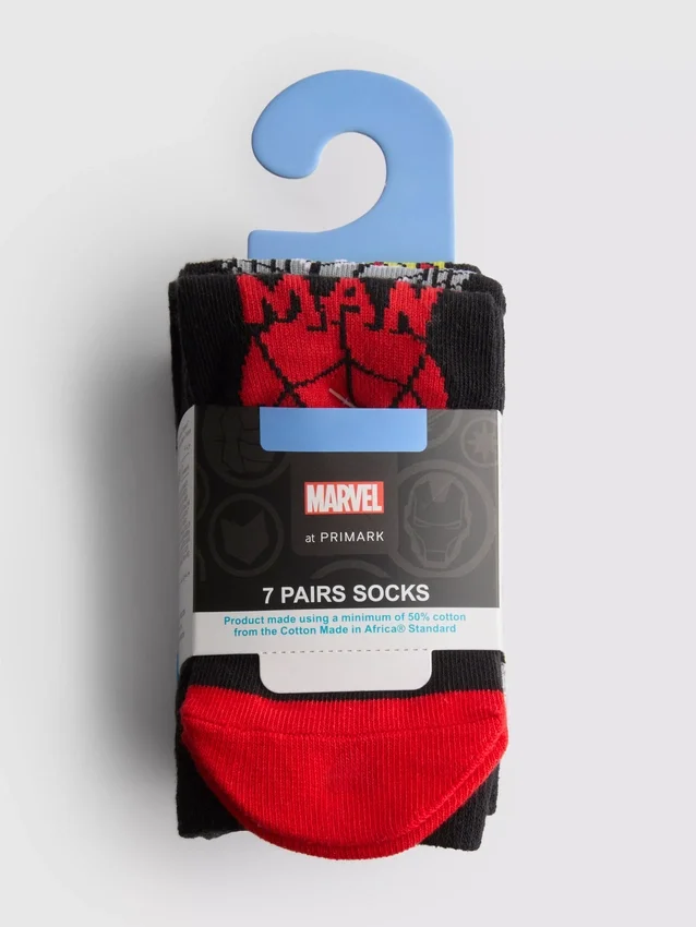 7pk κάλτσες αστραγάλου Marvel
