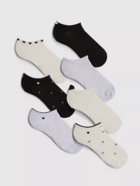 7pk κάλτσες για Sneakers με καρδιές