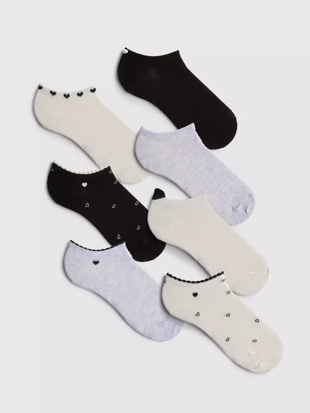 7pk κάλτσες για Sneakers με καρδιές