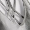 Απρόσφρακτο, γυαλιστερό αθλητικό crop top