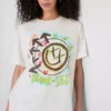 Blink 182 βαμβακερό φανελάκι με χαλαρή εφαρμογή και λογότυπο
