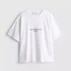 Χαλαρό βαμβακερό T-shirt με γραφικά