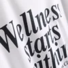 Χαλαρό βαμβακερό T-shirt με γραφικά