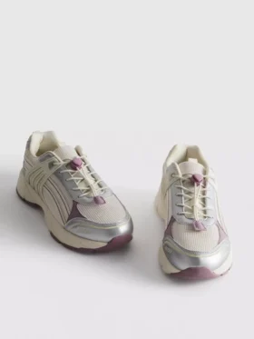 Χοντρά πάνινα Sneakers με κουμπί