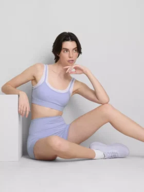 Διπλής στρώσης αθλητικό crop top