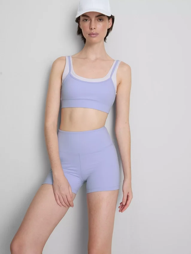Διπλής στρώσης αθλητικό crop top