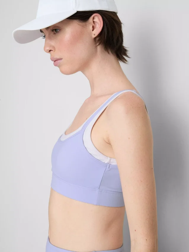 Διπλής στρώσης αθλητικό crop top