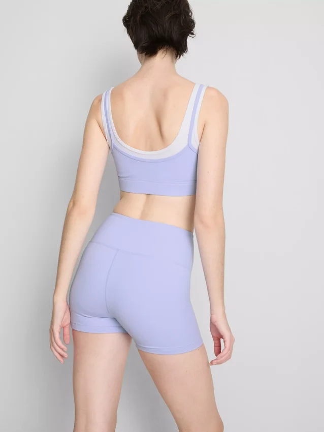 Διπλής στρώσης αθλητικό crop top