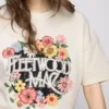 Fleetwood Mac χαλαρό βαμβακερό μπλουζάκι με σχέδιο