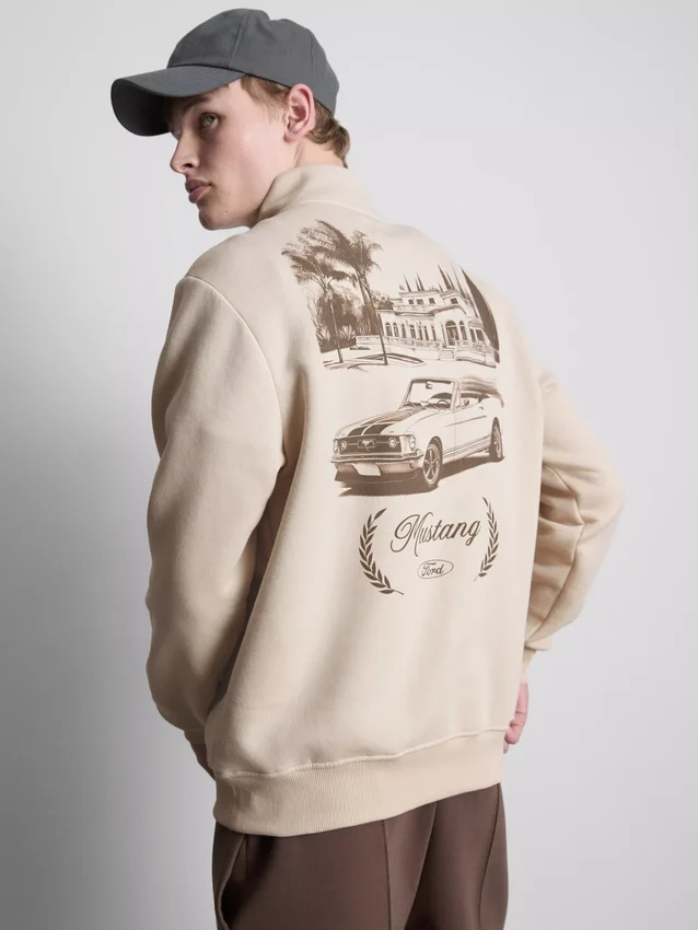 Φούτερ Ford Mustang με μισό φερμουάρ