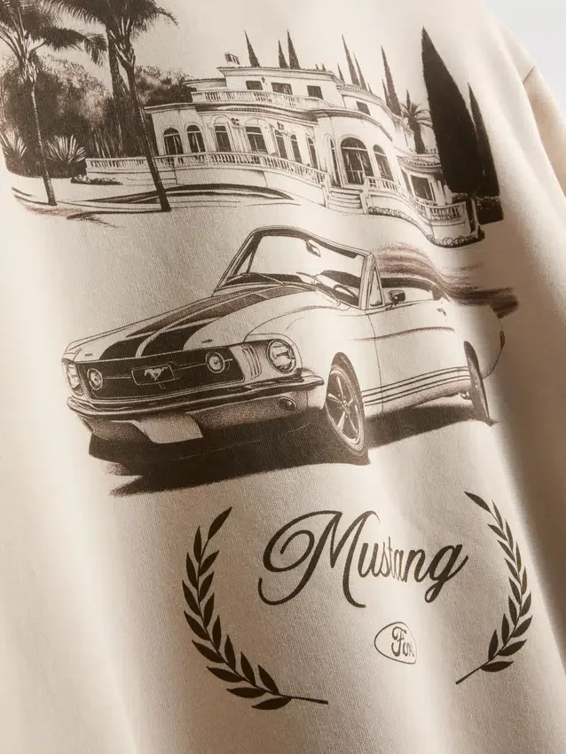 Φούτερ Ford Mustang με μισό φερμουάρ