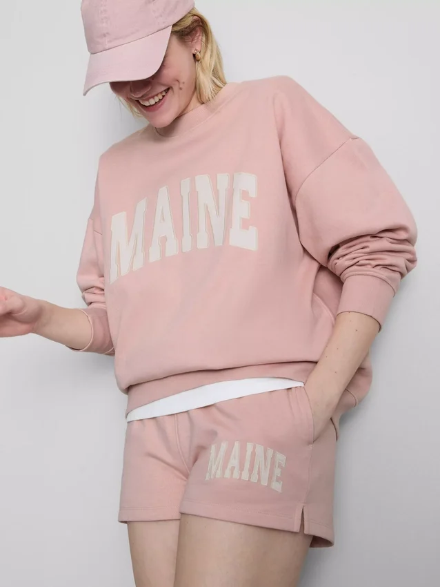 Φούτερ «Maine» oversized με υψηλή περιεκτικότητα σε βαμβάκι