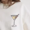 Φούτερ με γραφικό σχέδιο «Martini» με υψηλή περιεκτικότητα σε βαμβάκι
