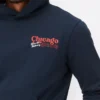 Φούτερ με κουκούλα και γραφικό «Chicago deep dish»