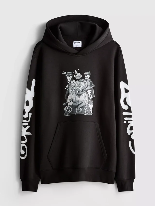 Φούτερ με κουκούλα και γραφικό Gorillaz