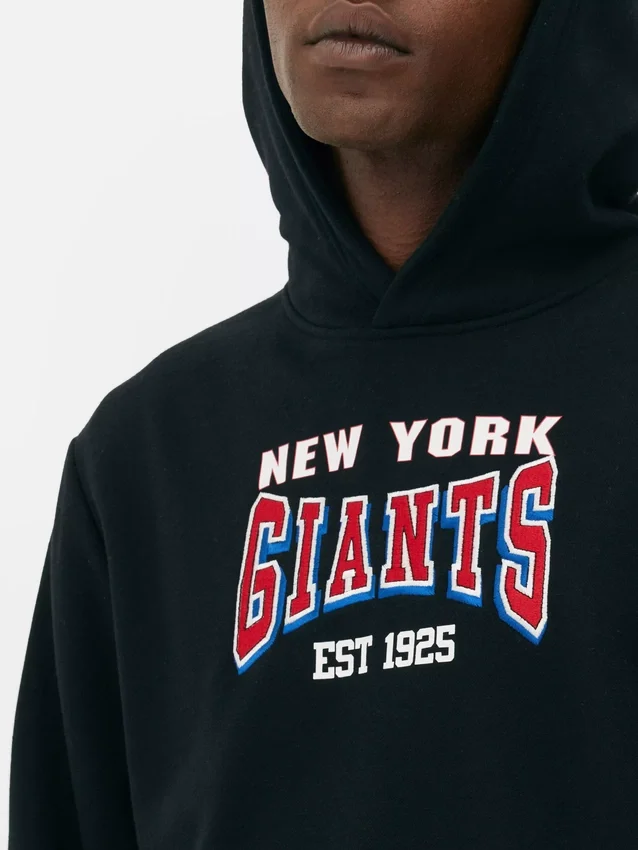 Φούτερ με κουκούλα και γραφικό των New York Giants της NFL