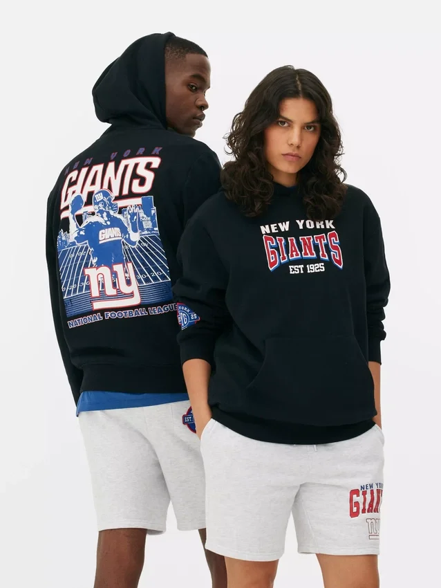 Φούτερ με κουκούλα και γραφικό των New York Giants της NFL