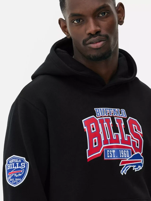 Φούτερ με κουκούλα και λογότυπο των Buffalo Bills της NFL