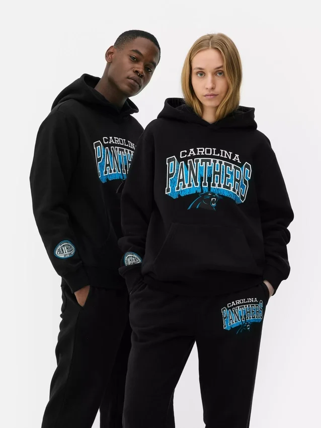 Φούτερ με κουκούλα και λογότυπο των Carolina Panthers της NFL