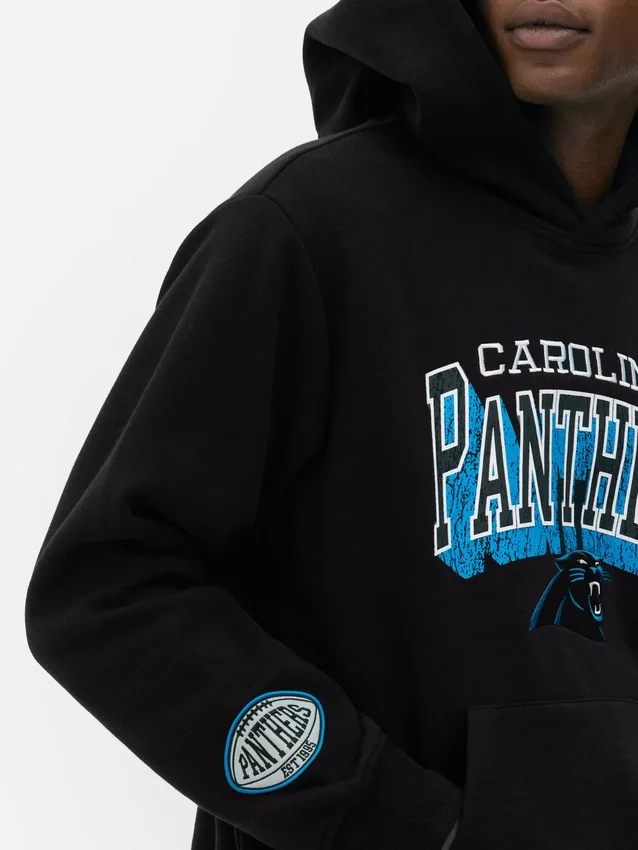 Φούτερ με κουκούλα και λογότυπο των Carolina Panthers της NFL