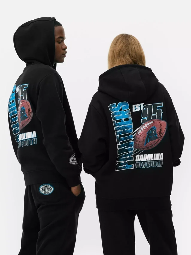 Φούτερ με κουκούλα και λογότυπο των Carolina Panthers της NFL