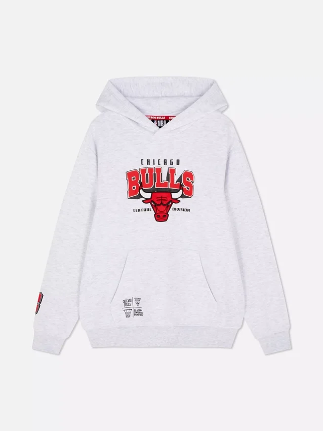 Φούτερ με κουκούλα και λογότυπο των Chicago Bulls της NBA