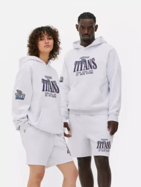 Φούτερ με κουκούλα και λογότυπο των Tennessee Titans της NFL