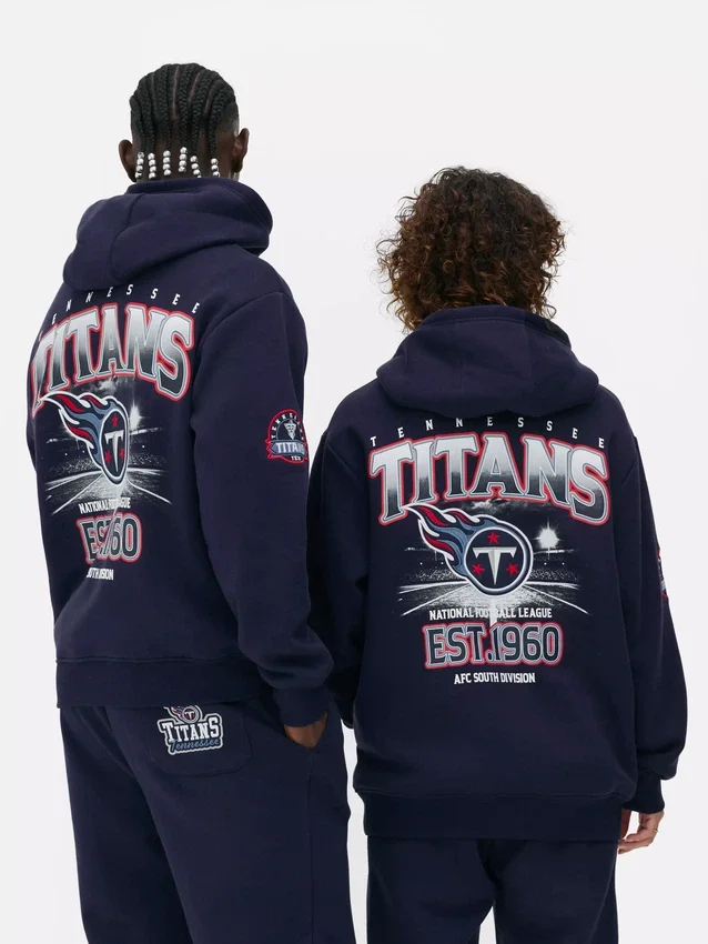 Φούτερ με κουκούλα και λογότυπο των Tennessee Titans της NFL