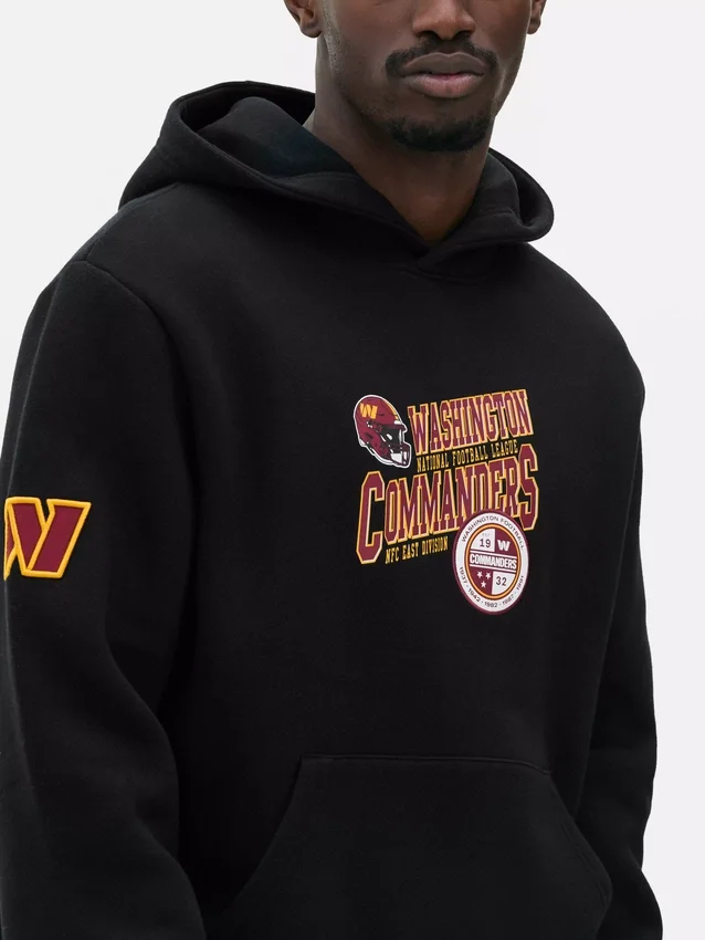 Φούτερ με κουκούλα και λογότυπο των Washington Commanders της NFL