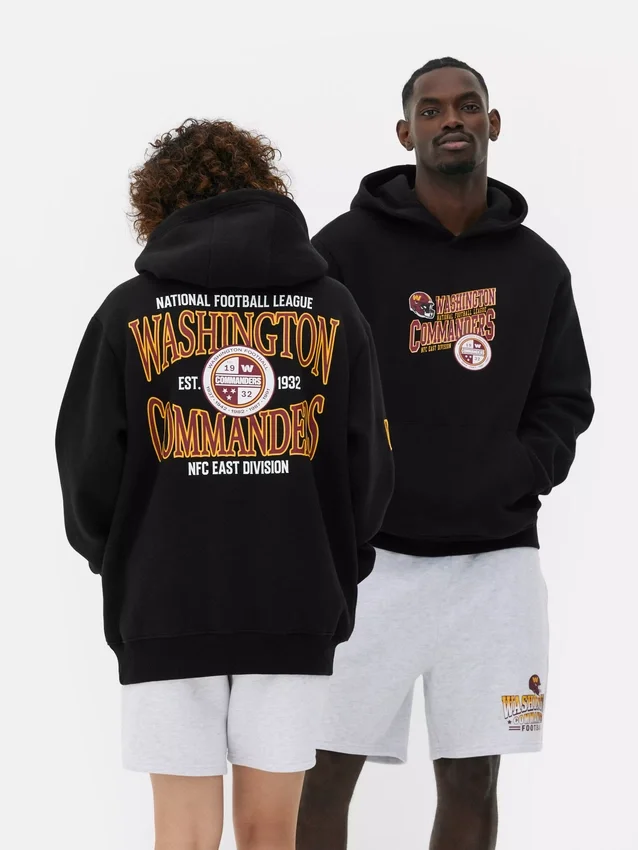 Φούτερ με κουκούλα και λογότυπο των Washington Commanders της NFL